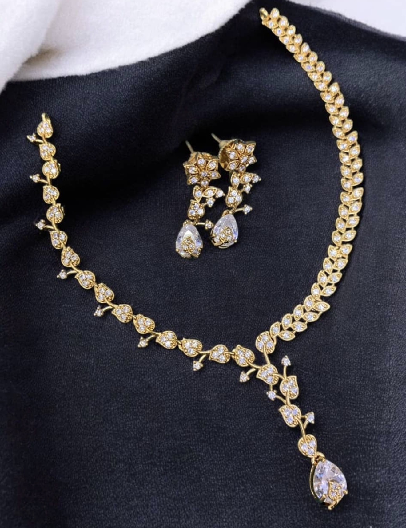 White stone necklace RC616