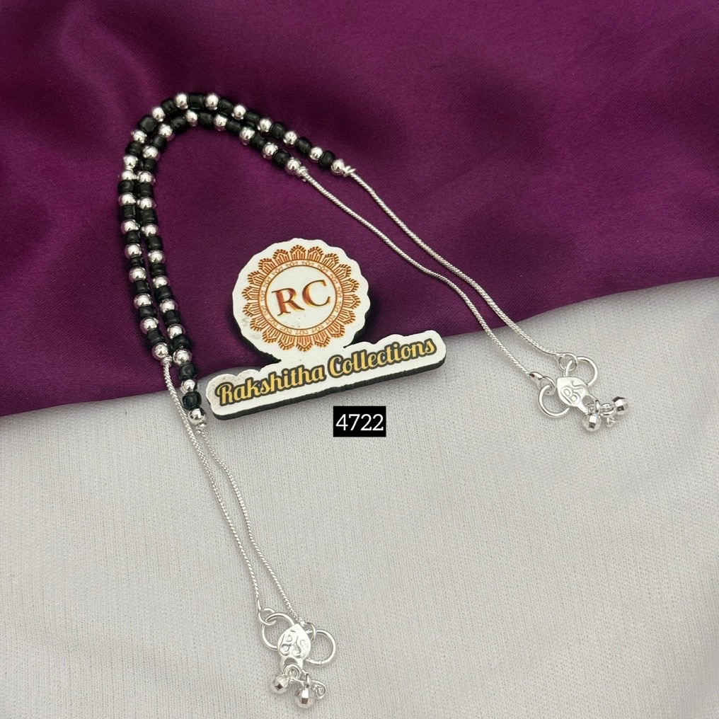 Silver look anklet RC4722