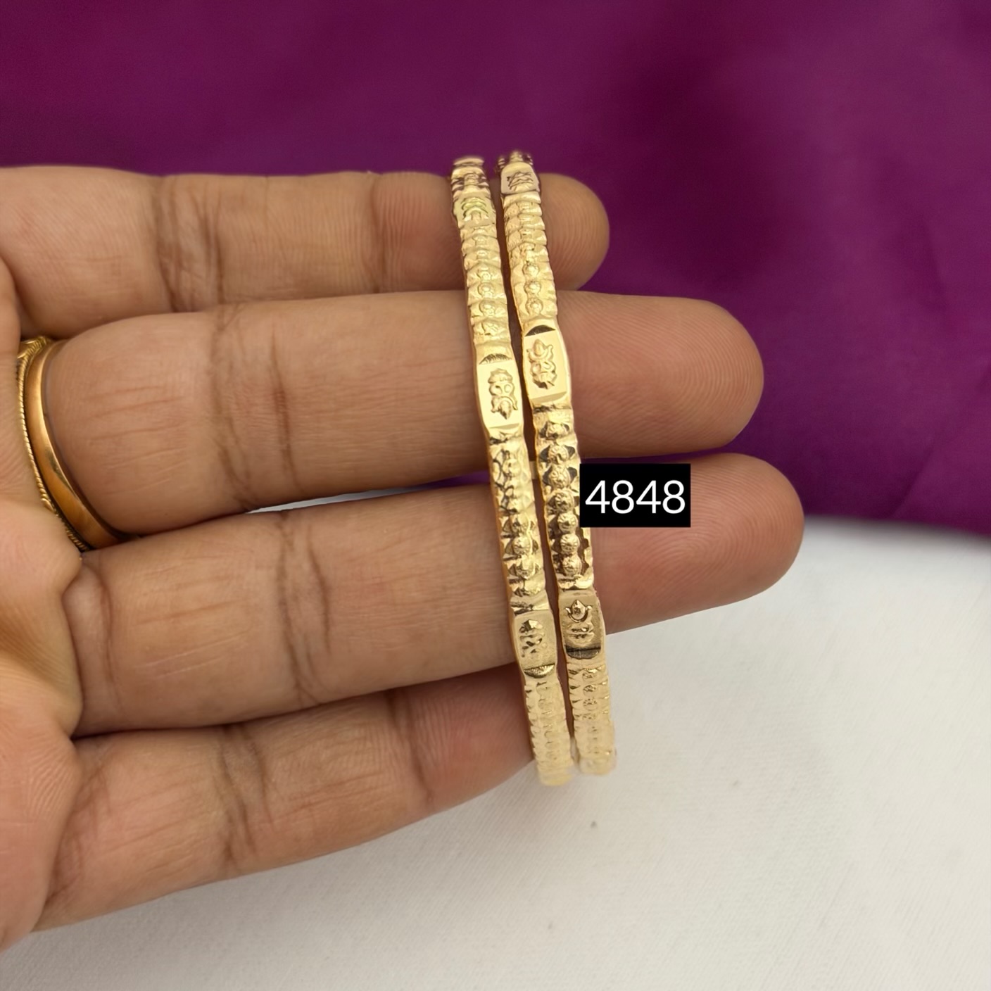 Unpolished impon bangle RC4848