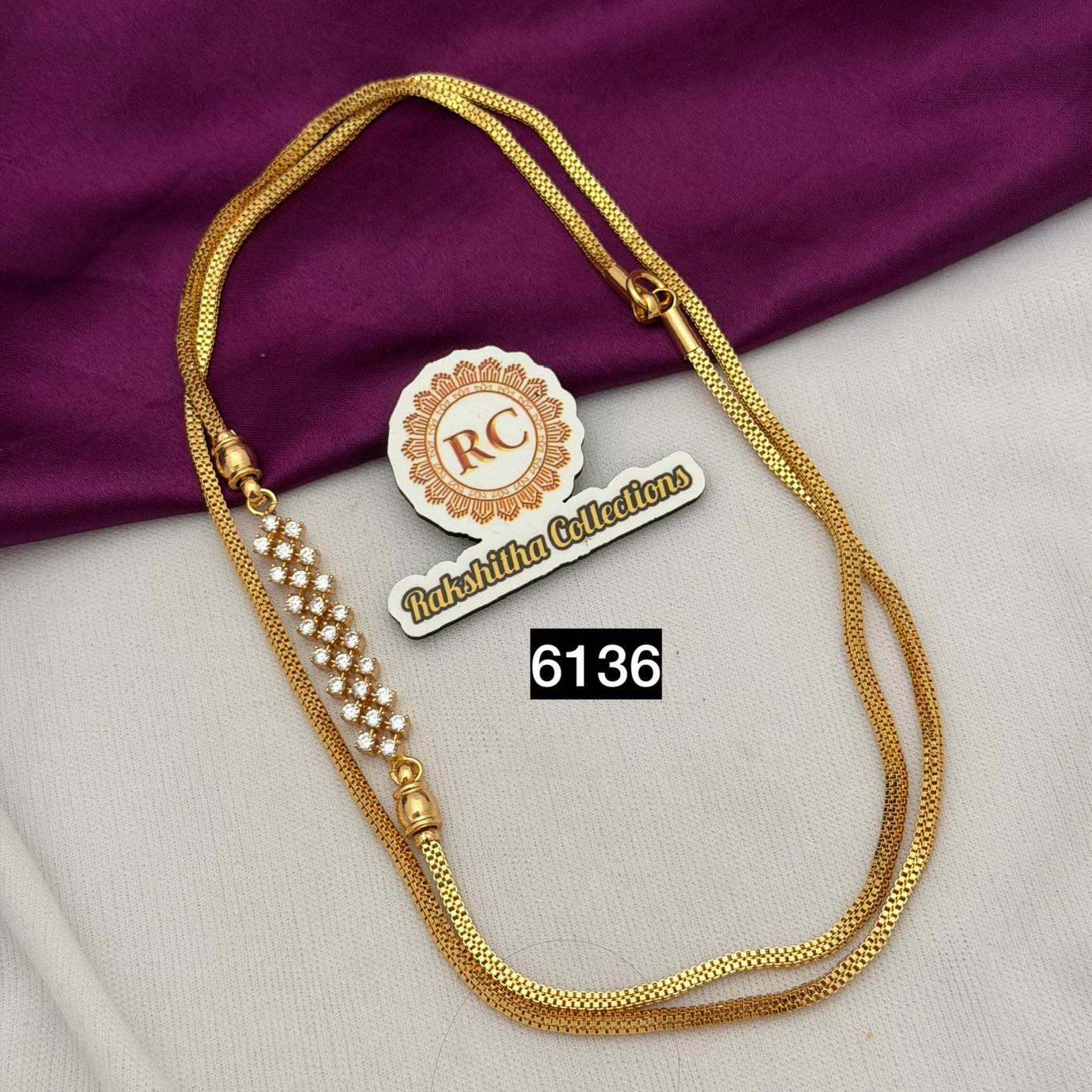 Long mugappu chain RC6136